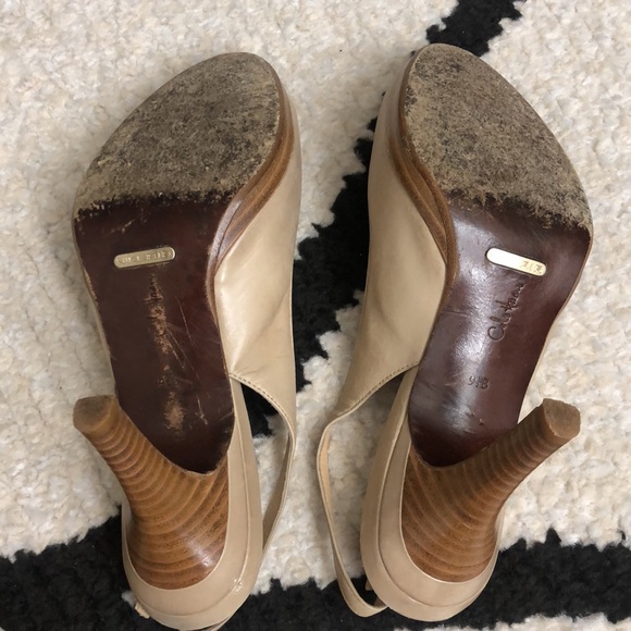 Cole Haan 9.5B Nike Air Beige Heels Cream - Picture 5 of 9
